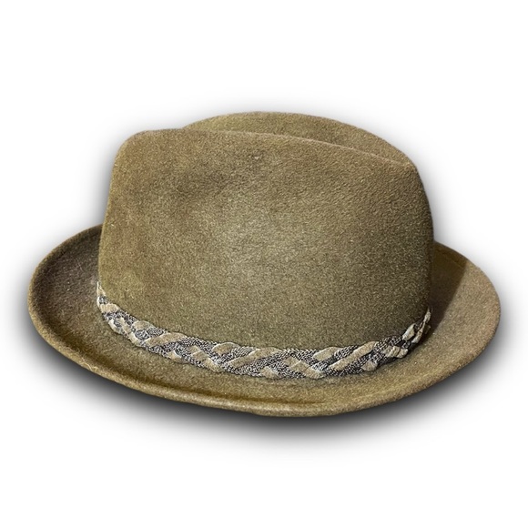 Vintage Biltmore Royal Mens Brown Felt Homburg Fedora Hat Union Made - Picture 1 of 7